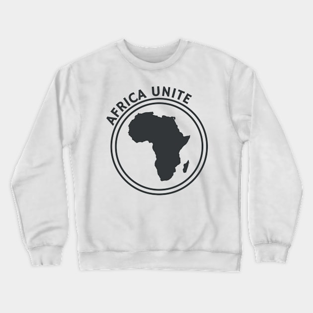 Africa Unite Black Crewneck Sweatshirt by Elephant Kid